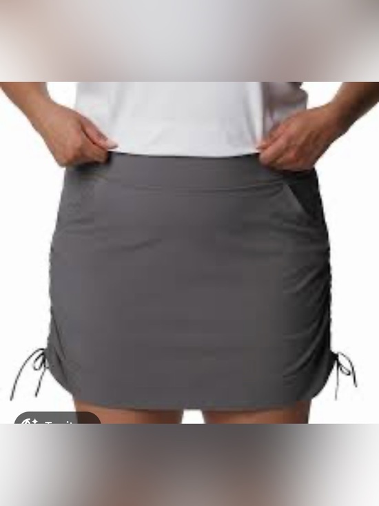 Columbia Dresses & Skirts - Columbia Women’s Omni-Shade Gray Hiking Skort Size XL Outdoor Travel